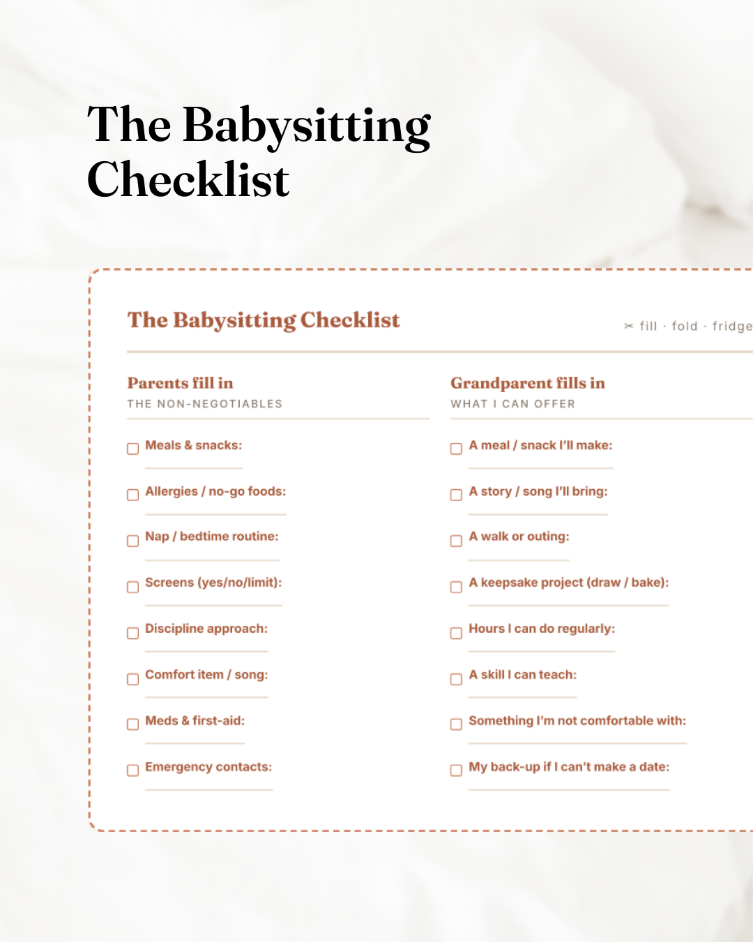 Firm & Kind in Practice The Grandparent's Babysitting Playbook (Part 6 of 7)