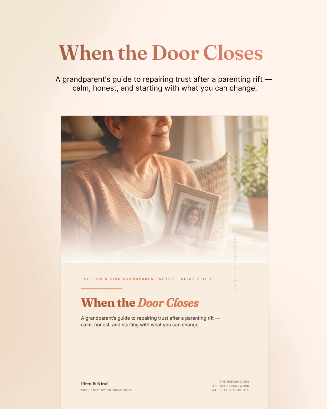 When the Door Closes A Grandparent's Guide to Repairing Trust After a Parenting Rift (Part 7 of 7)