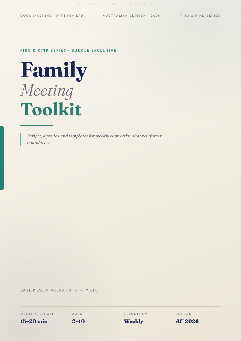 Family Meeting Toolkit (DIGITAL GUIDE)